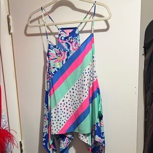 Lilly Pulitzer Colorful Striped and Polka Dot Dress